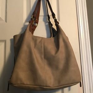 Tan handbag
